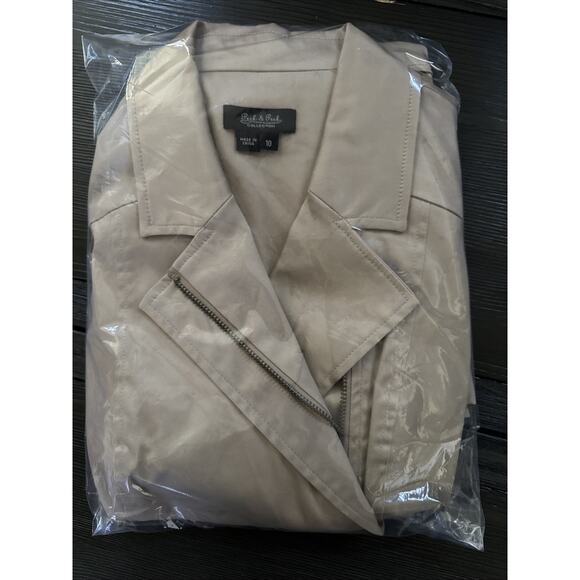 Sleeveless Double Breasted Trench Vest Dress Boho Western Lined Full Zip Snaps M - Picture 9 of 10